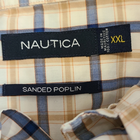Nautica Men's Classic Short Sleeve Button Down Shirt,  Size: XXL Color:  Yellow - Picture 8 of 14